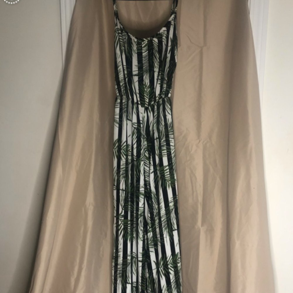 Long Jungle Print Jumpsuit